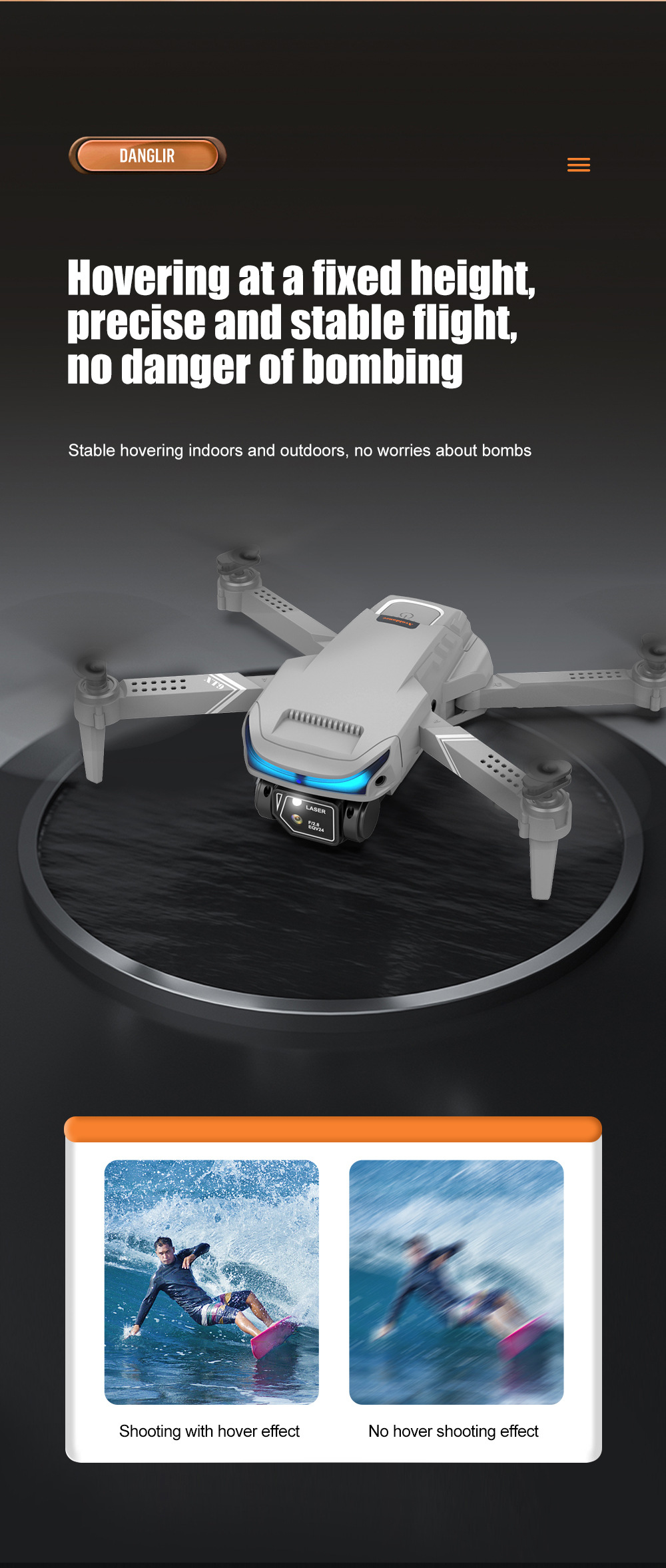 Antenna UAV XT9 ad alta definizione dual lens pixel multi-rotor UAV flusso ottico fisso ad alto posizionamento telecomando drone