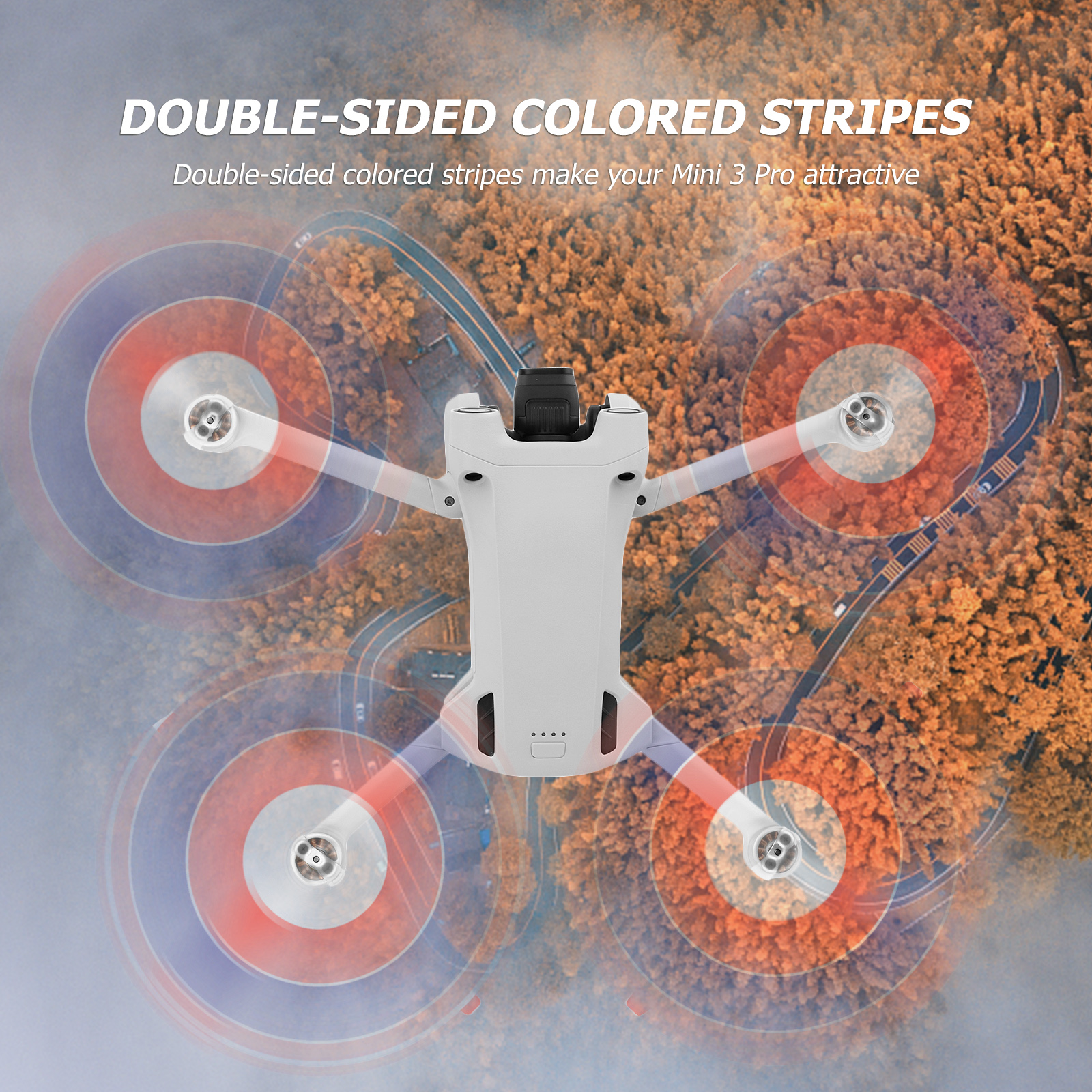4 paia di eliche di ricambio per droni a basso rumore a sgancio rapido puntelli per accessori per droni DJI Mini 3 Pro