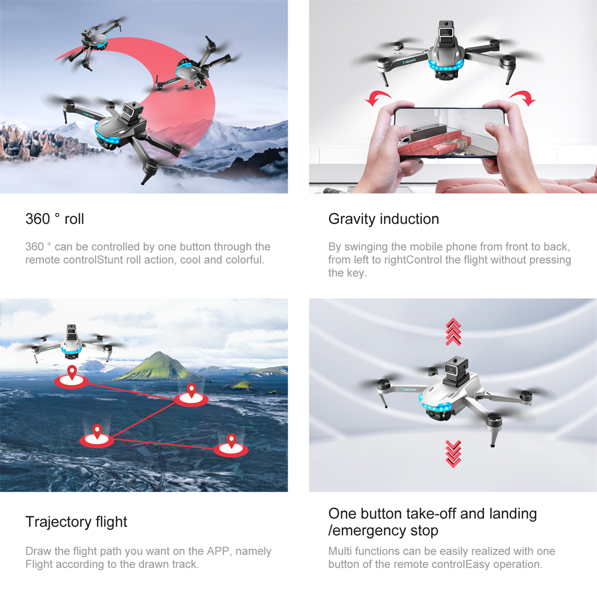 2023 Mini Drone Camera 4K Dual HD evitamento degli ostacoli posizionamento del flusso ottico Brushless RC Dron pieghevole Quadcopter giocattoli droni