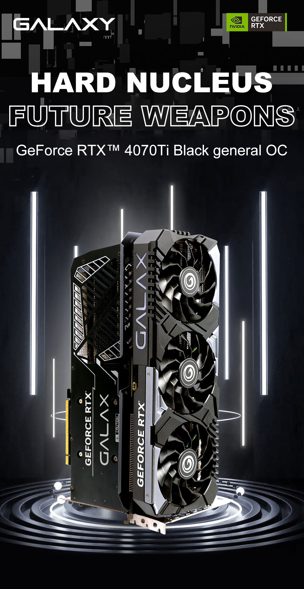 GALAXY New RTX 4070Ti Black OC scheda grafica 12GB GDDR6X 192Bit RTX 4070Ti 12vhpwr 2310MHz Gaming GPU schede Video placa de video