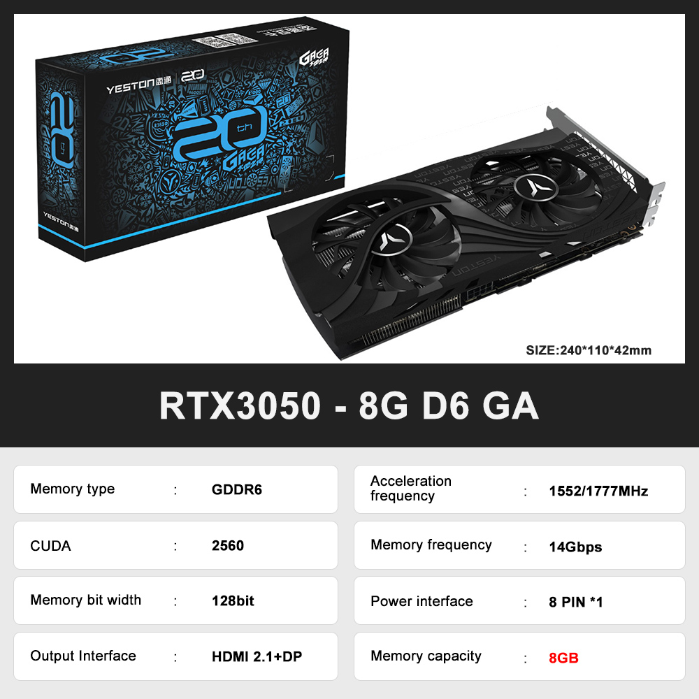RTX3050-8G D6 GA