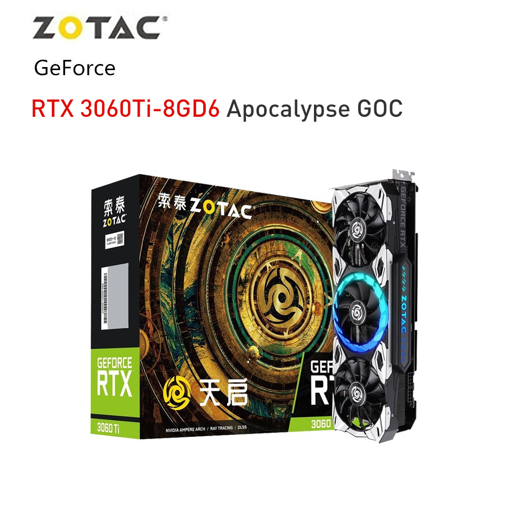ZOTAC 100% nuova scheda grafica GDDR6 rtx 3060 3060Ti 8GB 12G Gaming 256Bit 8NM 8 + 8Pin 14000Mhz GPU Gamer schede Video placa de vimdeo