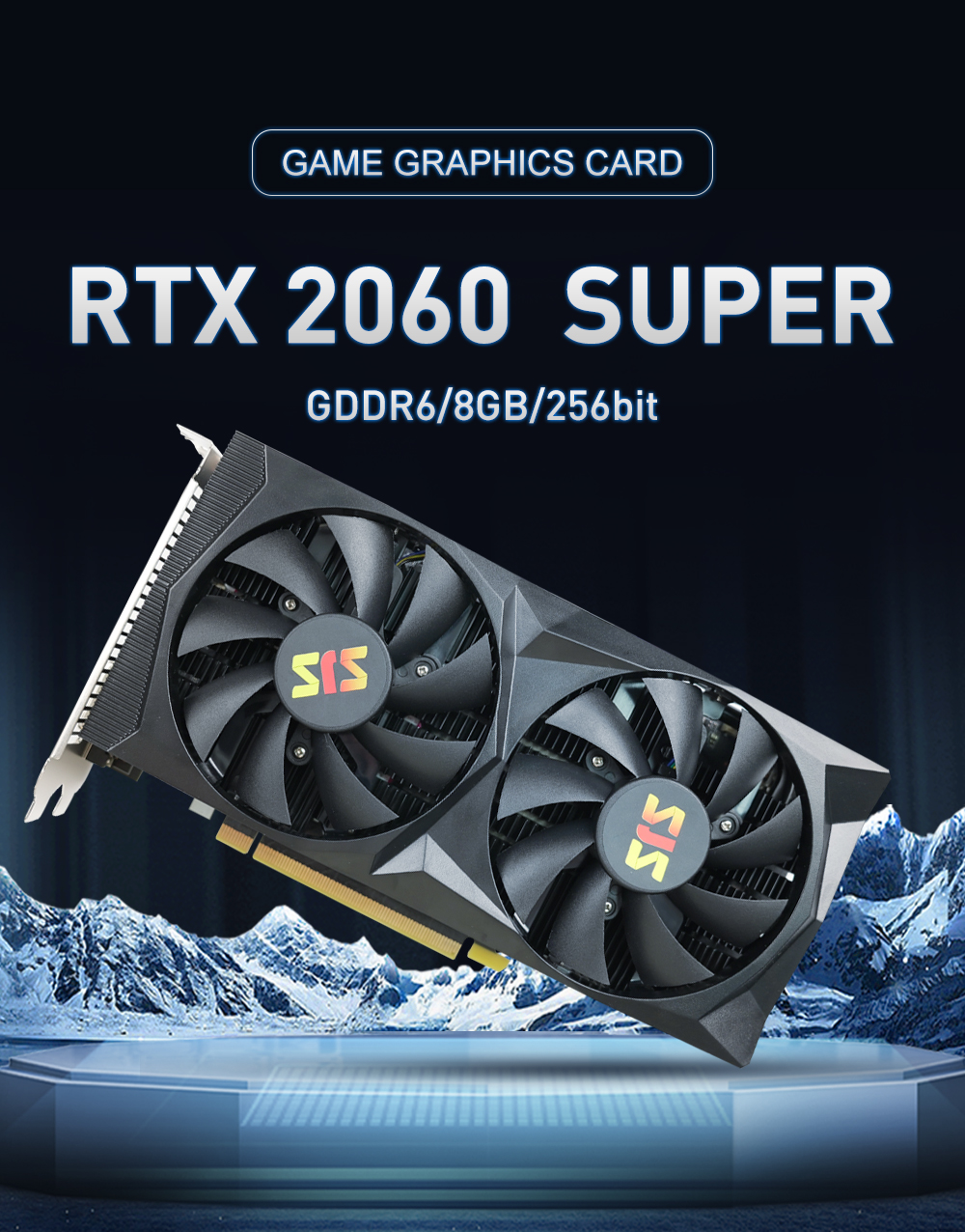 Schede grafiche SJS RTX2060 Super RTX 2060 S 8GB 256Bit 12NM GDDR6 RTX 2060 scheda Video Super Gaming NVIDIA GPU placa de video