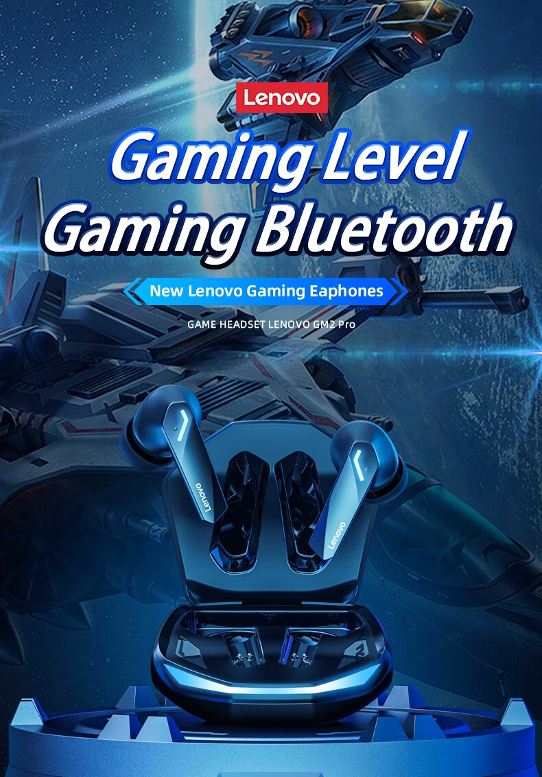 Lenovo GM2 PRO nuovo auricolare Bluetooth 5.3 sport Running True Wireless In-Ear Gaming cuffie musicali a doppia modalità a bassa latenza