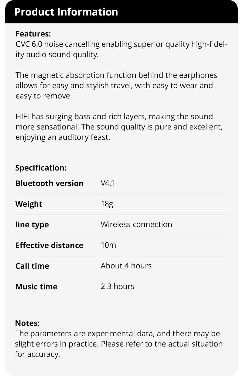 Auricolare Bluetooth sportivo stereo binaurale senza fili appeso all'orecchio in esecuzione super lungo standby testa di aspirazione magnetica collo appeso al collo