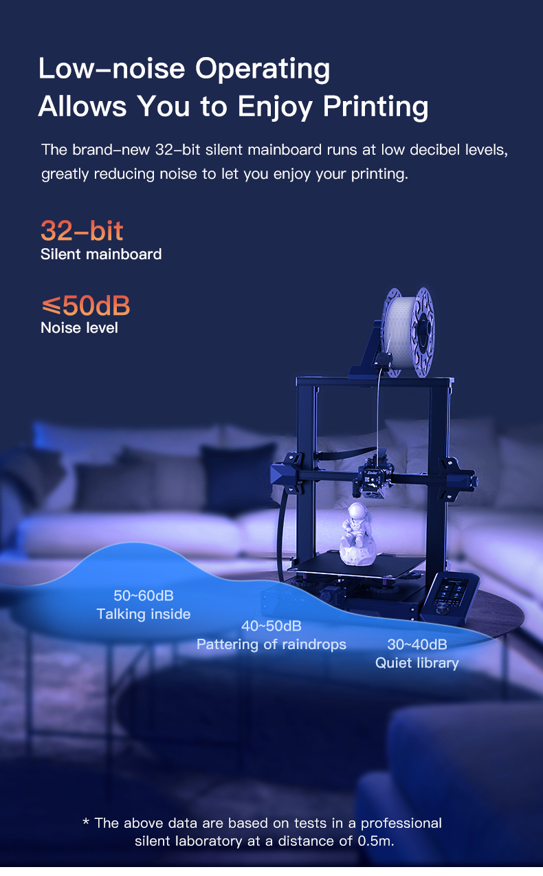 2022 CREALITY Ender-3 S1 3D Printer Direct Dual-Gear Extruder Dual Z-Axis 32Bit Silent High-Precision CR Touch livellamento automatico del letto
