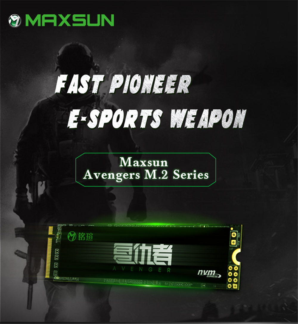 MAXSUN M.2 2280 128GB 3D SSD NAND Flash unità a stato solido interne PCIe3.0 x4 NVME M.2 laptop desktop Storage interno completo nuovo