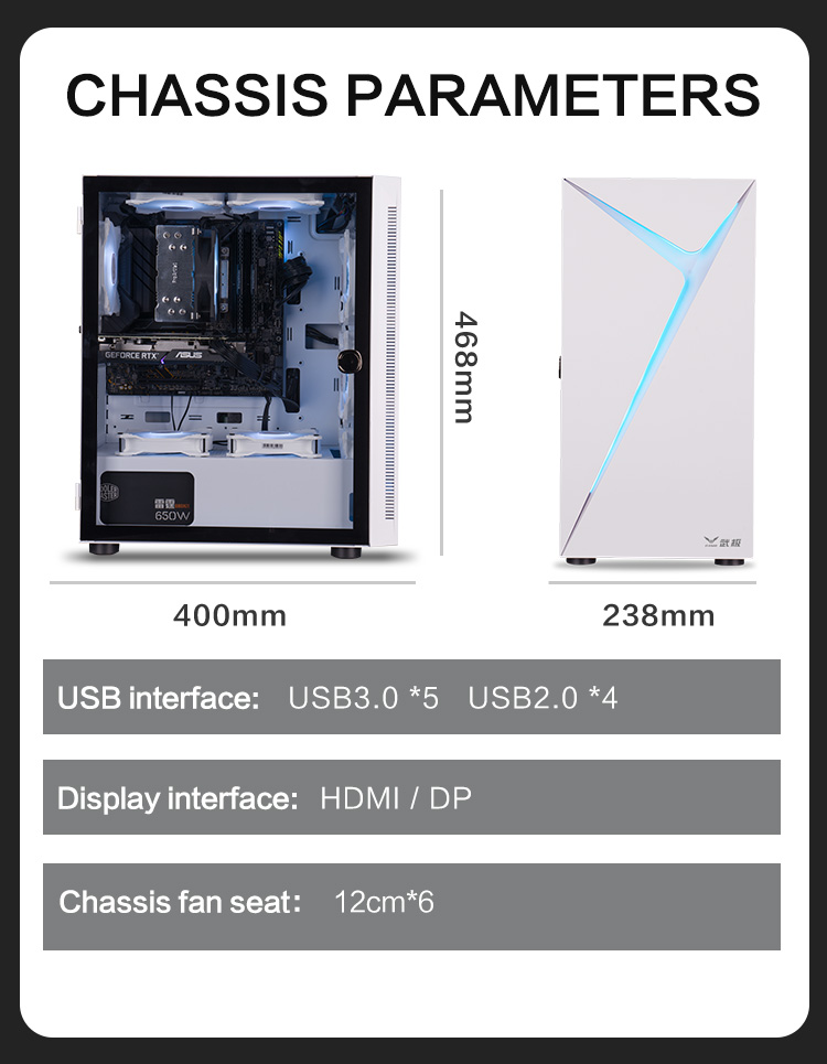 IPASON V5 Gaming PC Desktop AMD R5 5600 6core 12Thread fino a 4.4GHz 16G DDR4 RAM 500G M.2 SSD GTX1650/RTX2060S/RTX3050 WIN10