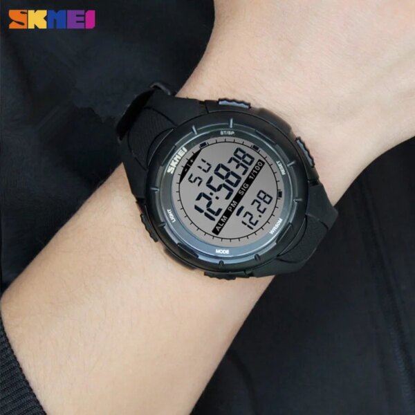 SKMEI Fashion Simple Sport watch Men Military Watches Alarm Clock Shock Resistant Waterproof Digital Watch reloj hombre 1025 - Image 5