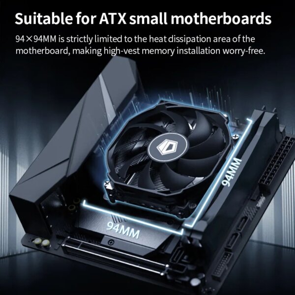 ID Cooling IS-30i Low Profile 30mm Ultra-slim CPU Radiator 4 Heatpipes 92mm Quiet PWM Cooling Fan for Intel LGA 1700 1200 115X - Image 2