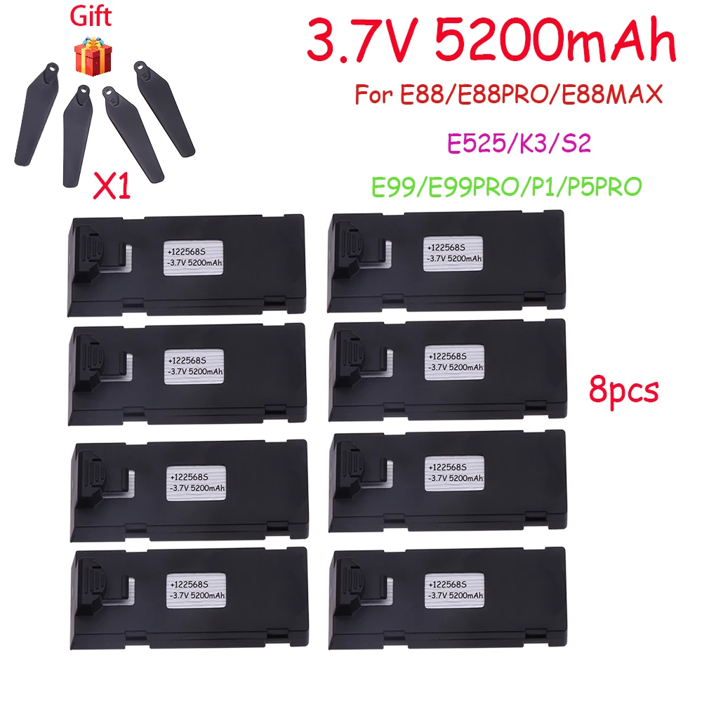8 PCS battery
