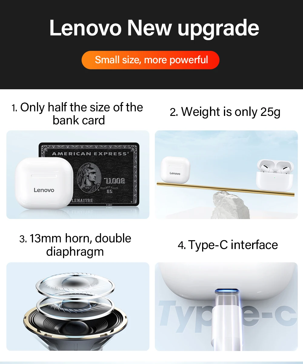 Original Lenovo LP40 wireless headphones TWS Bluetooth Earphones Touch Control Sport Headset Stereo Earbuds For Phone Android Original Lenovo LP40 wireless headphones TWS Bluetooth Earphones Touch Control Sport Headset Stereo Earbuds For Phone Android