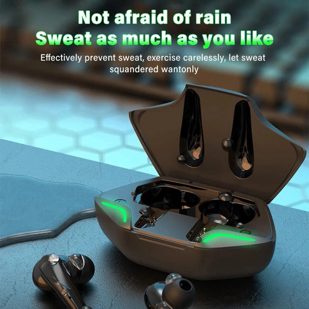 X15 TWS Gaming Earbuds Wireless Bluetooth Earphones With Mic Bass Audio Sound Positioning 9D Stereo Music HiFi Headset For Gamer