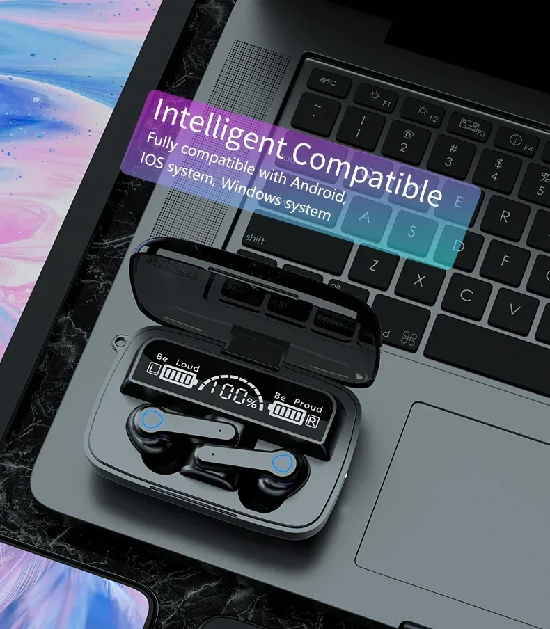 M19 headset TWS Earphone Intelligente Touch Control Wireless Bluetooth-compatible Headphones Waterproof LED Display With Mic M19 headset TWS Earphone Intelligente Touch Control Wireless Bluetooth-compatible Headphones Waterproof LED Display With Mic
