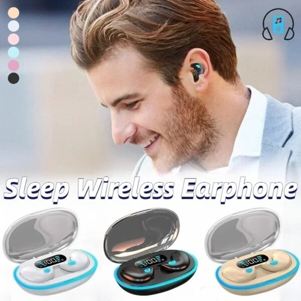 X55 Sleeping Earbuds Wireless Mini Headphones For Work TWS Bluetooth Earphone Stereo Hidden Headsets with Mic HD Call Waterproof - Image 6