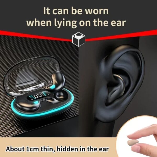 X55 Sleeping Earbuds Wireless Mini Headphones For Work TWS Bluetooth Earphone Stereo Hidden Headsets with Mic HD Call Waterproof - Image 4