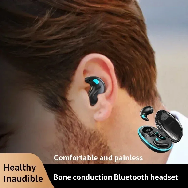 X55 Sleeping Earbuds Wireless Mini Headphones For Work TWS Bluetooth Earphone Stereo Hidden Headsets with Mic HD Call Waterproof
