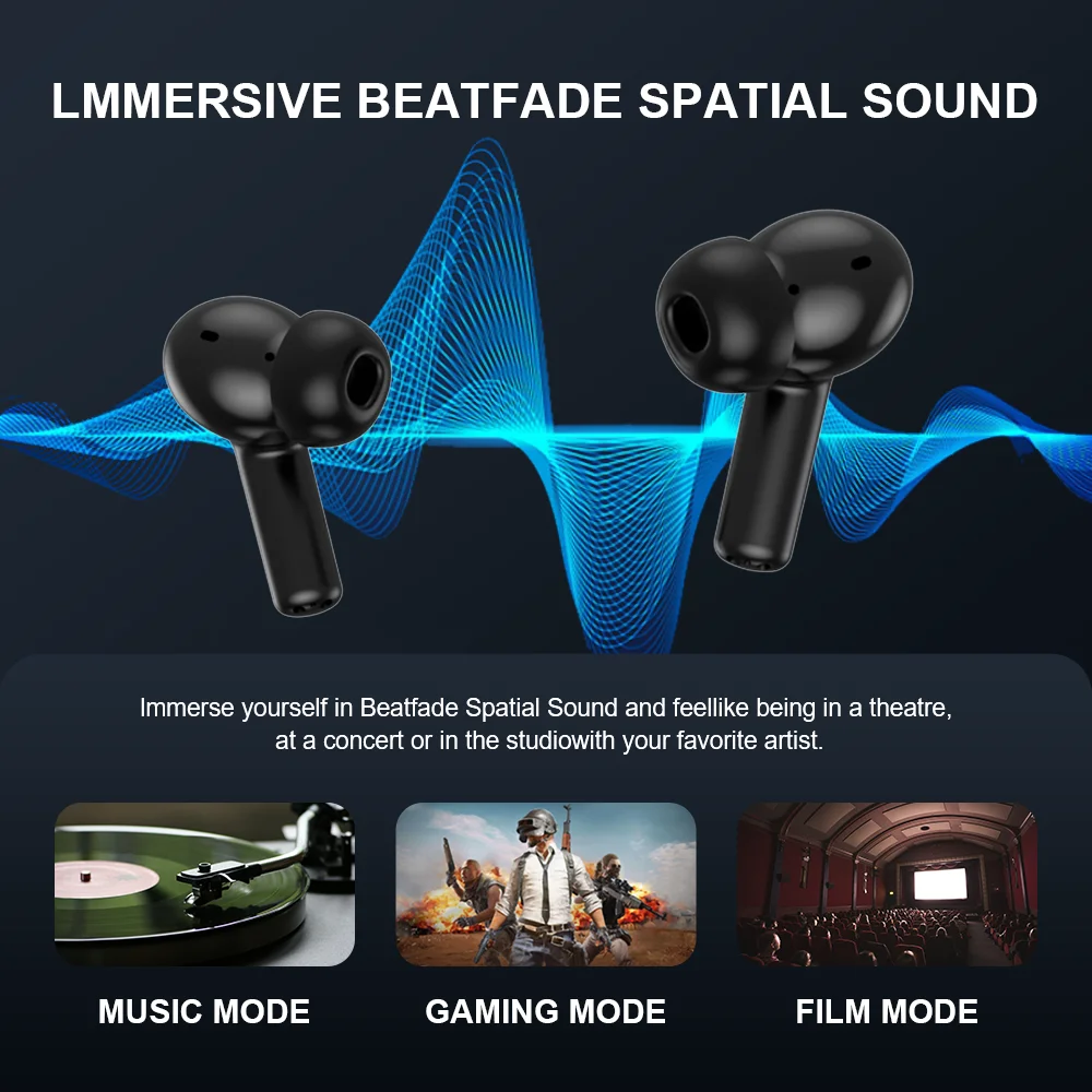 Beatfade S20 Pro Touch Screen ANC Wireless Earphones TWS Noise Cancelling Earbud Bluetoth 5.3 Support APP Long Battery life HiFi Beatfade S20 Pro Touch Screen ANC Wireless Earphones TWS Noise Cancelling Earbud Bluetoth 5.3 Support APP Long Battery life HiFi