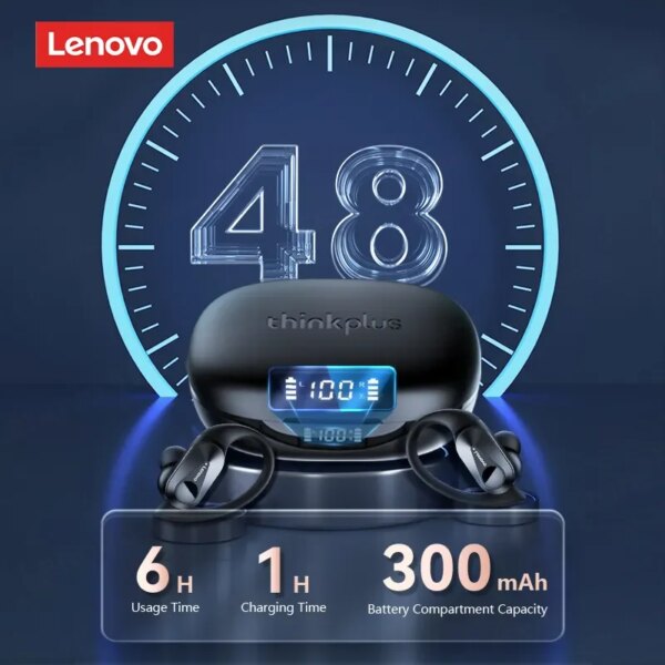 Original Lenovo LP75 TWS Bluetooth V5.3 Headphones Wireless LED Digital Display Earphones Noise Reduction Waterproof Headset New - Image 2
