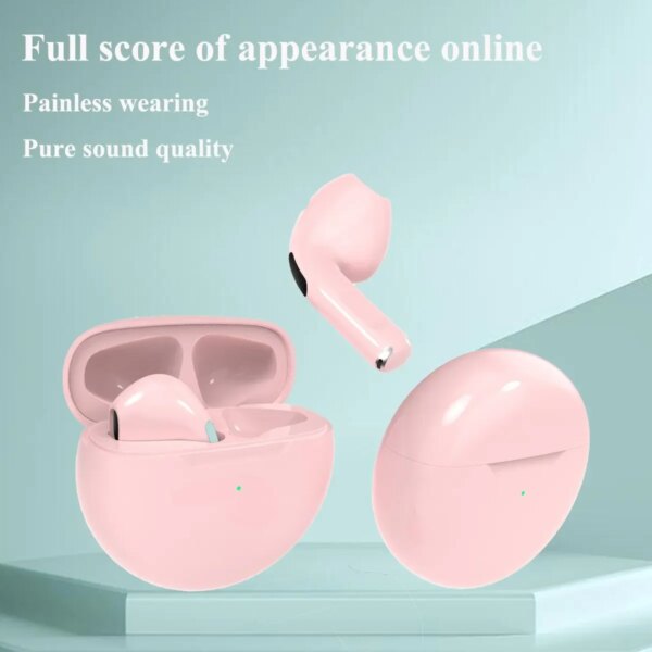 TWS Pro6 Earphone Bluetooth Headphones with Mic 9D Stereo Pro 6 Earbuds for Xiaomi Samsung Android Wireless Bluetooth Headset - Image 2
