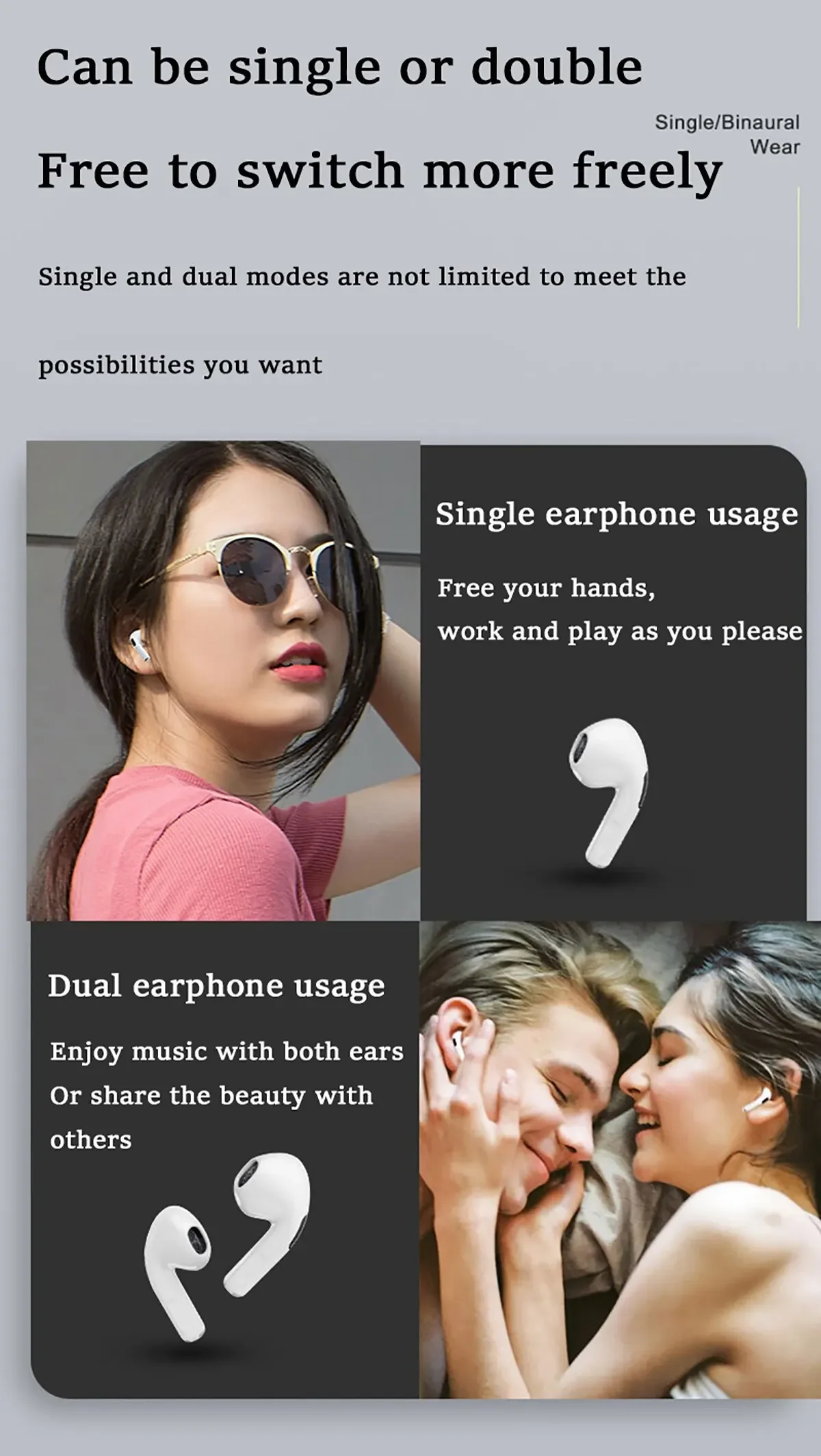 TWS Pro6 Earphone Bluetooth Headphones with Mic 9D Stereo Pro 6 Earbuds for Xiaomi Samsung Android Wireless Bluetooth Headset