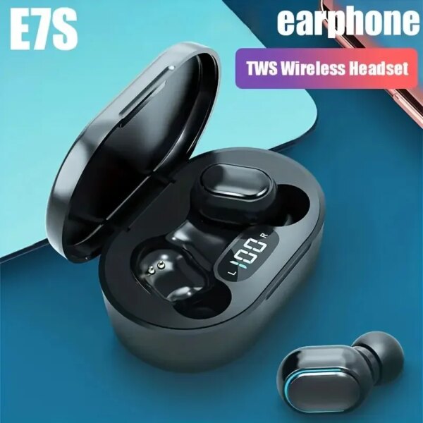 E7S TWS Wireless Headphones Bluetooth Earphone Control Sport Headset Waterproof Microphone Music Earphone Work On All Smartphone - Image 2
