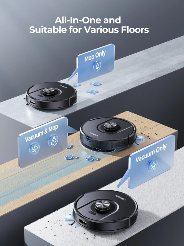 Laresar 01 Robot Vacuum Cleaner Mop LDS Lidar Navigation 5000Pa Smart Planned Mapping Home Floor Washing Carpet Pet Hair Clean - Image 5