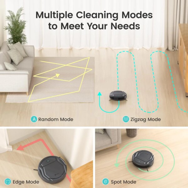 Lefant M210 Pro Robot Vacuum Cleaner, 2200Pa Powerful Suction, 120 Mins Runtime, Automatic Self-Charging, Wi-Fi/App/Alexa Contro - Image 4