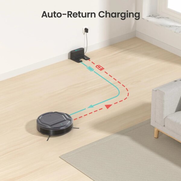 Lefant M210 Pro Robot Vacuum Cleaner, 2200Pa Powerful Suction, 120 Mins Runtime, Automatic Self-Charging, Wi-Fi/App/Alexa Contro - Image 3