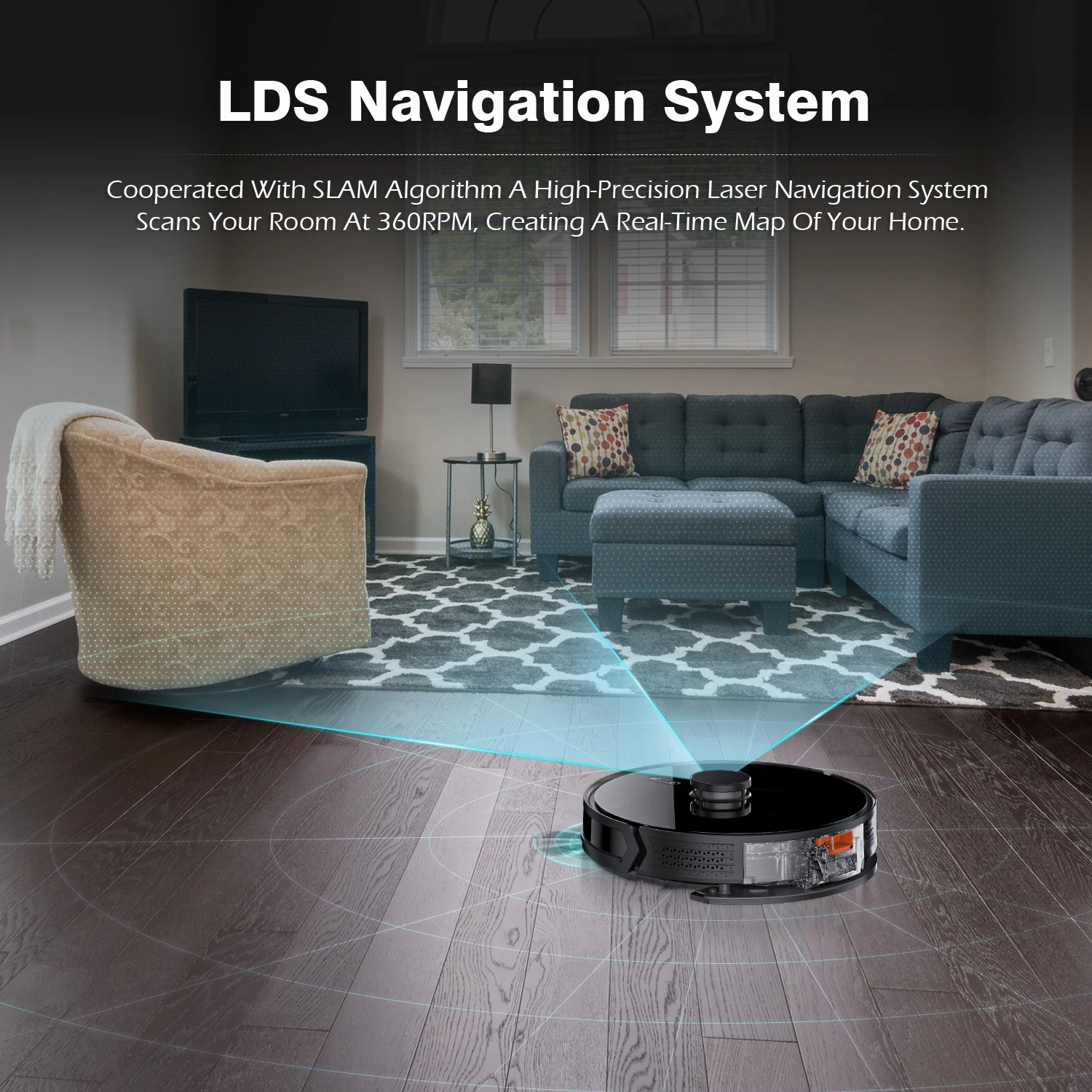 ZCWA D900 Robot Vacuum Cleaner with Auto-empty Dock, 6000PA Suction, Multi-Floor Maping, Customized Wet Dry Room Cleaning ZCWA D900 Robot Vacuum Cleaner with Auto-empty Dock, 6000PA Suction, Multi-Floor Maping, Customized Wet Dry Room Cleaning