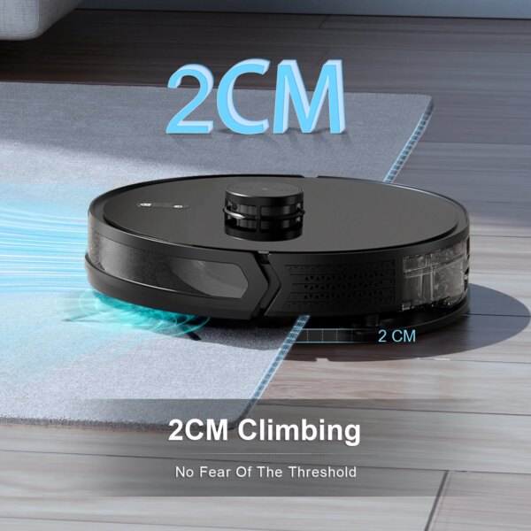ZCWA D900 Robot Vacuum Cleaner with Auto-empty Dock, 6000PA Suction, Multi-Floor Maping, Customized Wet Dry Room Cleaning - Image 4